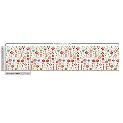 Lunarable Eastern Fabric by The Yard, Colorful New