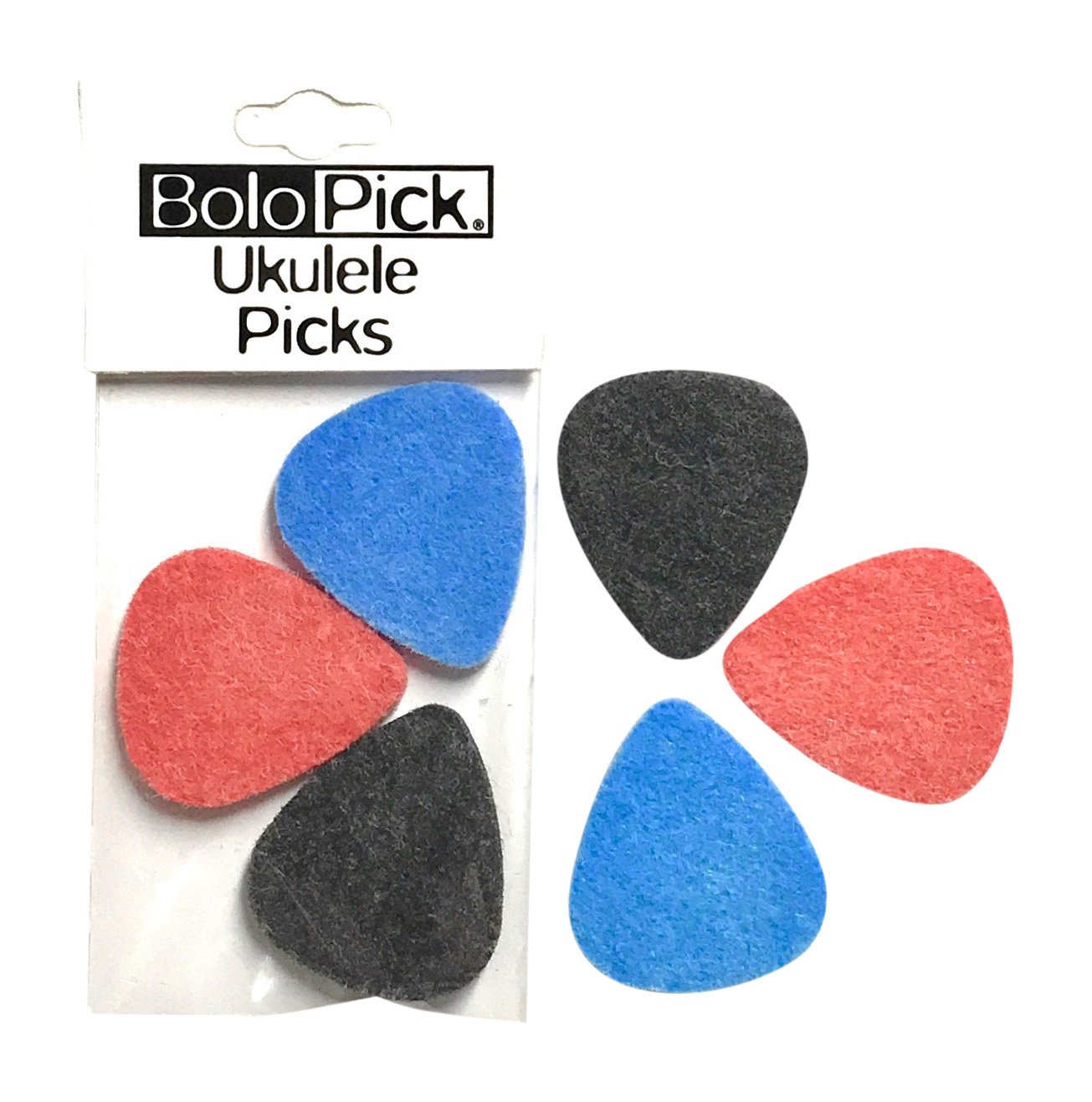 BoloPick Felt Picks for Ukulele 6 Pack (Da Rocking Robin)