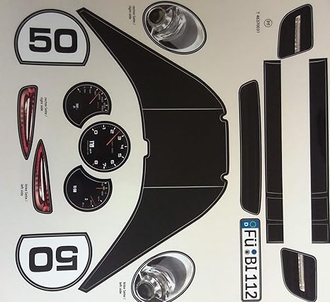 BIG Bobby Car Stickers Aufklebersatz Porsche Nr 50