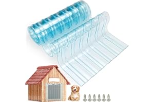 KEEDOLLA Dog Door Replacement Flaps 11.8 in x 4.9 ft Safe Vinyl Doggie Door Strips, Pet Door Replacement Flap Plastic Vinyl Strip Curtain for DIY Pet Door Clear