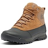 SOREL Men's Buxton Lite Lace Plus Waterproof Boot - Elk, Black - 11.5