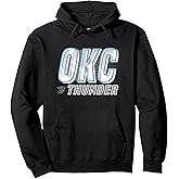 NBA Oklahoma City Thunder Type Stack Logo Pullover Hoodie