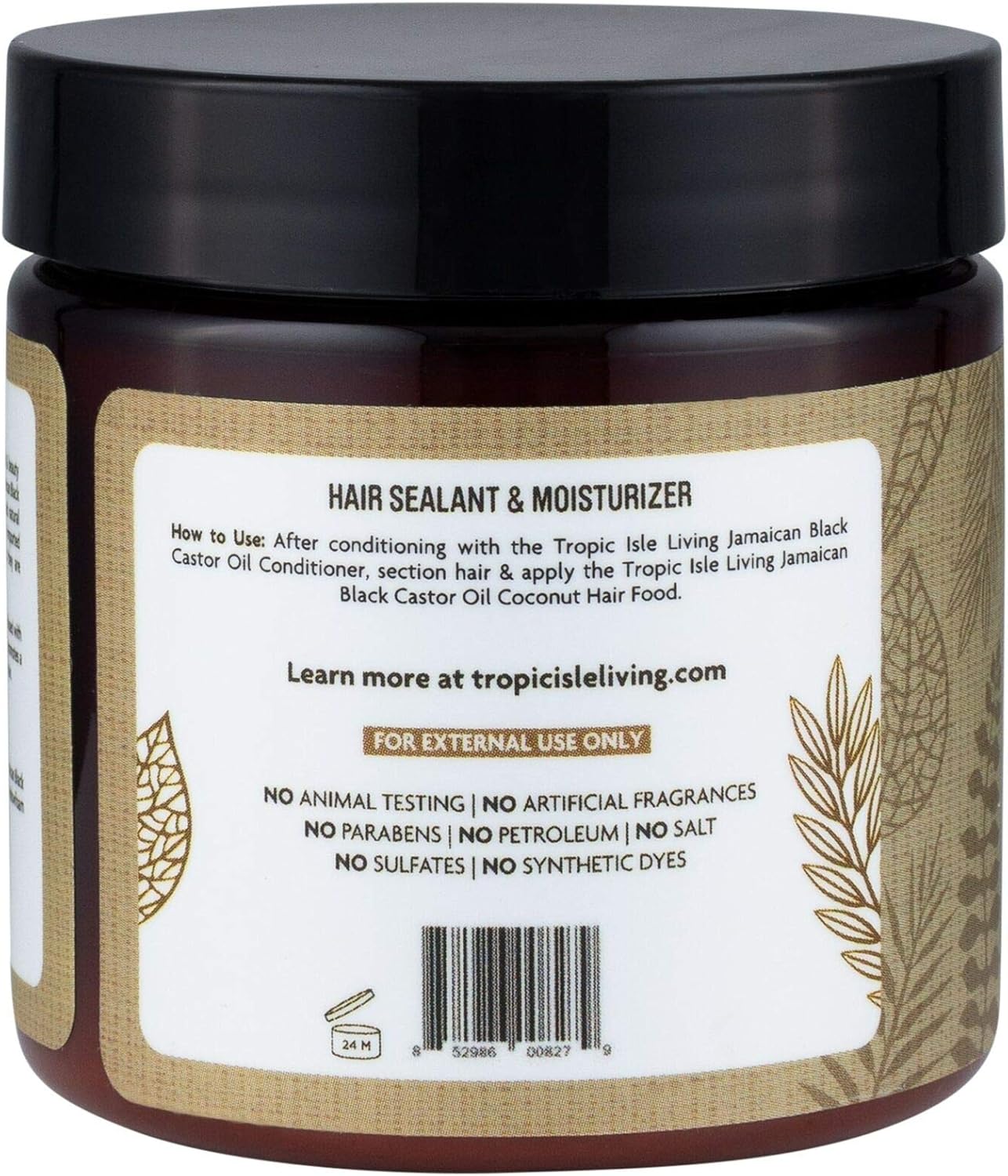 Jamaican Black Castor Oil Hair Food Coconut 118ml, 118 ml (Pack of 1) - Image 4
