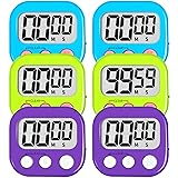 ZILLEEN 6 Pack Kitchen Timers for Cooking Digital