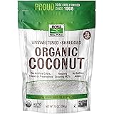 NOW Foods, Organic Coconut, Unsweetened and Shredded, No Added Colors, Flavors or Preservatives, 10-Ounce (Packaging May Vary