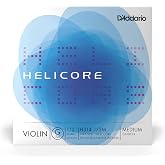 D'Addario Helicore Violin Single G String, 1/2 Scale, Medium Tension