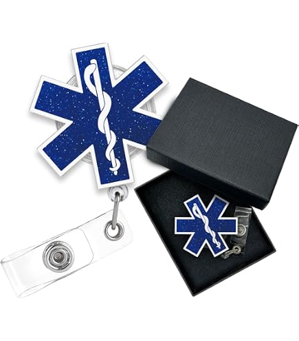 Sixrip 'Stop Screaming I'm Scared Too' Glitter Badge Reel - Retractable, Alligator Clip, For First Responders & Medical Staff