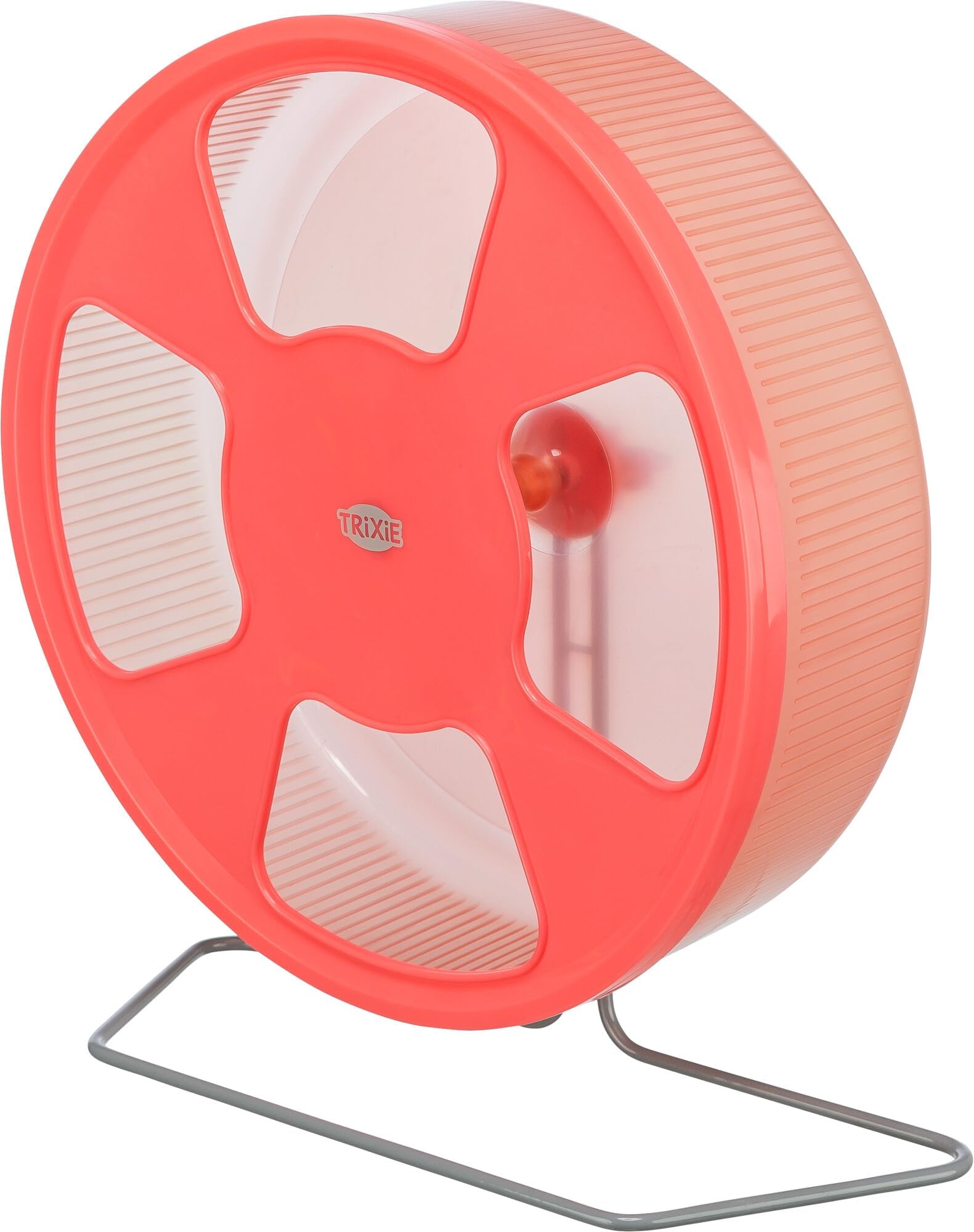 TRIXIE running wheel ø 28 cm - free-standing or hook-on - smooth-running and quiet - closed running surface - plastic - various colours random selection - 61011