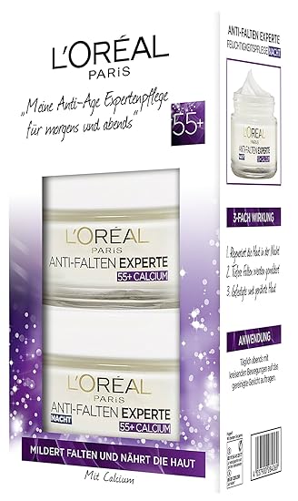 L Oreal Paris Anti Falen Expert 55 Day And Night Cream Gift Set Amazon De Beauty