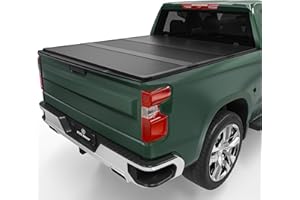 YITAMOTOR FRP Hard Tri-fold Truck Bed Tonneau Cover Fits for Chevy Silverado/GMC Sierra 1500 New Body Style 2019-2025, Fleetside 5.8 ft Bed