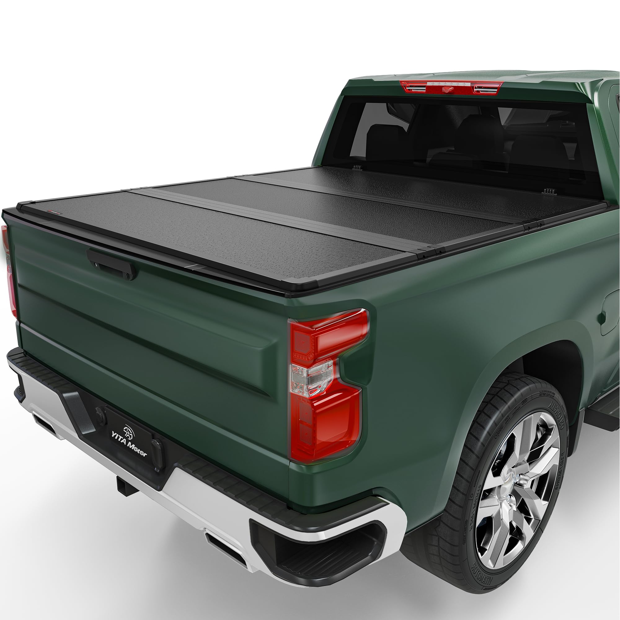 Photo 1 of ******parts only *****YITAMOTOR FRP Hard Tri-fold Truck Bed Tonneau Cover Fits for Chevy Silverado/GMC Sierra 1500 New Body Style 2019-2025, Fleetside 5.8 ft Bed
