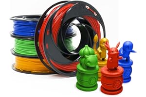Gizmo Dorks PLA Filament for 3D Printers 1.75mm 200g, 4 Color Pack Multicolor- Blue, Green, Orange, Red
