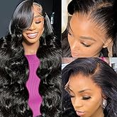 Wingirl 13x6 Body Wave Lace Front Wigs Human Hair Pre plucked Pre bleached Small Knots With Baby Hair 200 Density Glueless Hu