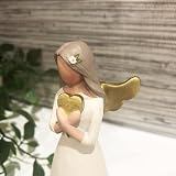 Gemini Gifts Angel Figurine Ornament Nan Birthday Gift Hand Painted Gold view 6