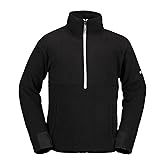 Volcom Men's Polar Fleece Mock Neck 1/2 Zip Snowboard Ski Baselayer