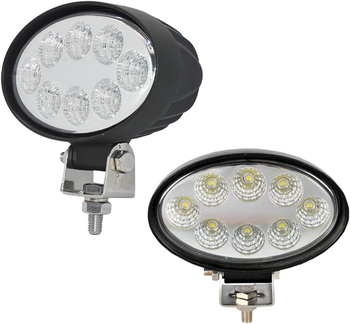 Jiehe Daylight LED Work Light Flood 60Degree Beam Angle 870Lumen Fog Lamp [Energy Class A++]