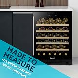 Baridi 54 Bottle Wine Cellar Fridge Dellonda DH78 Black 135L Digital Touch view 7