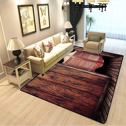 Western Decor Collection Warm and Soft Living Room Rug Old