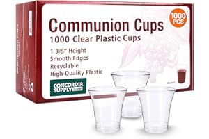Concordia Supply Communion Cups - Premium Disposable (Box of 1000) 1-3/8-inch