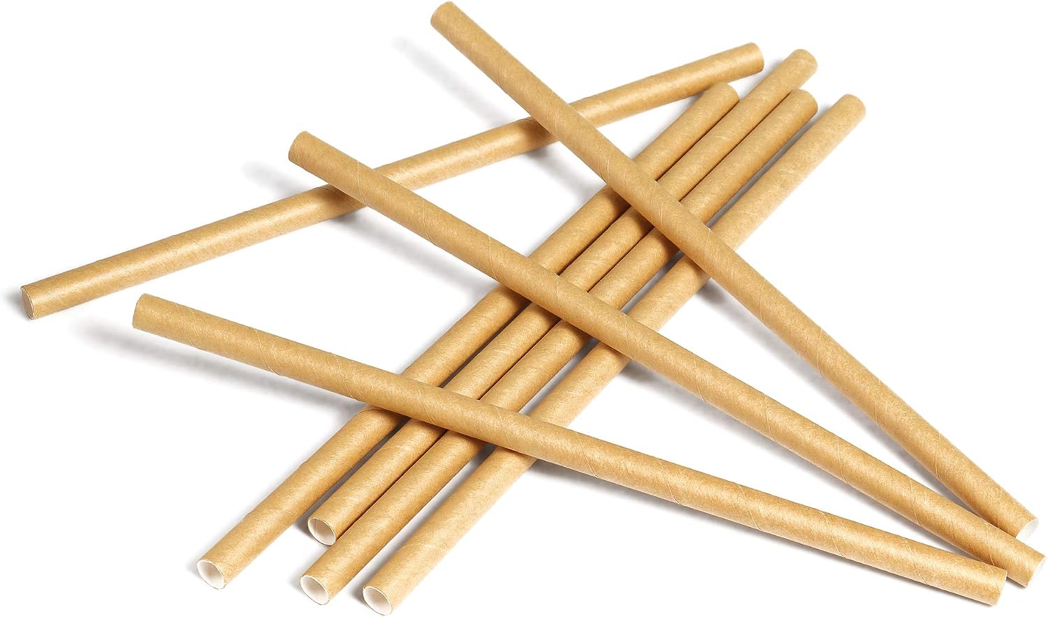 the Last Straw - 100% Biodegradable Paper Drinking Straws (100 Pack)(Plain- Brown) - Image 3