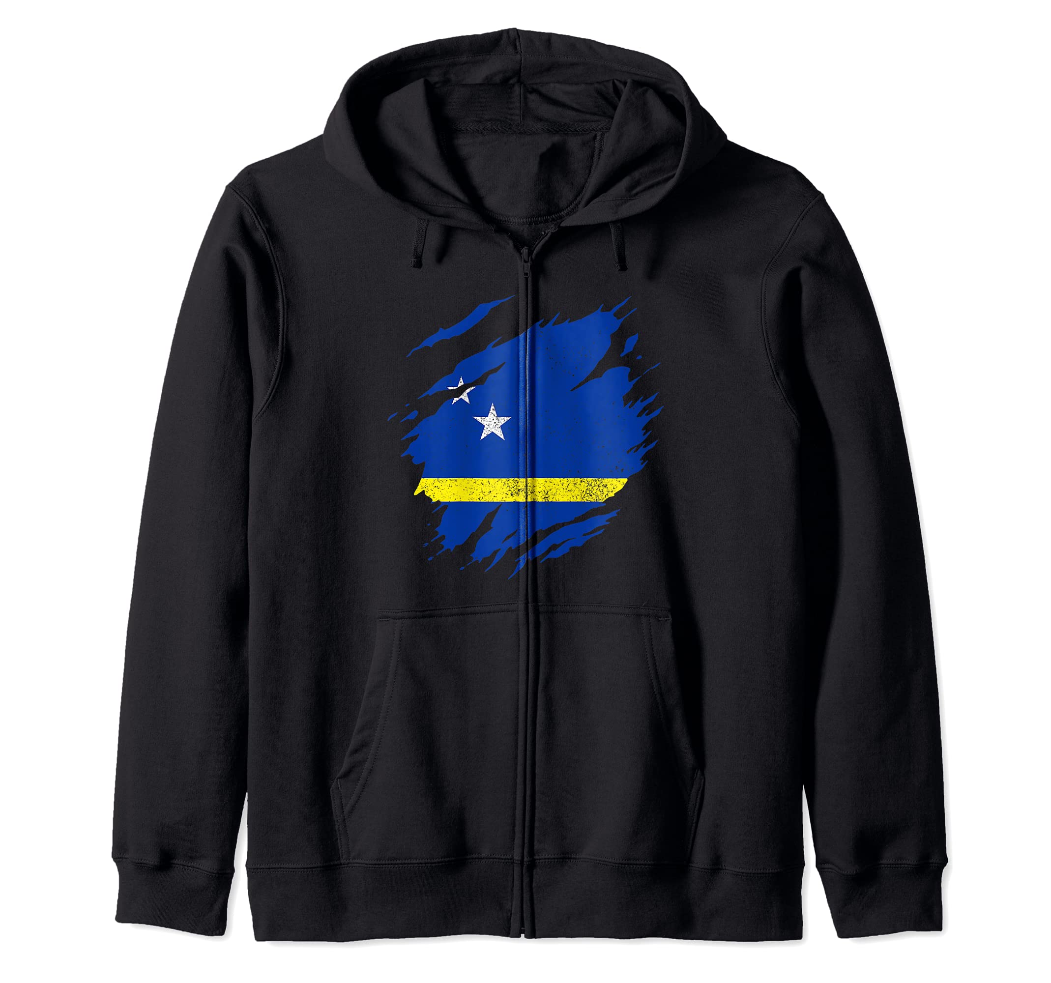 Curacao Flag Pride Caribbean Zip Hoodie