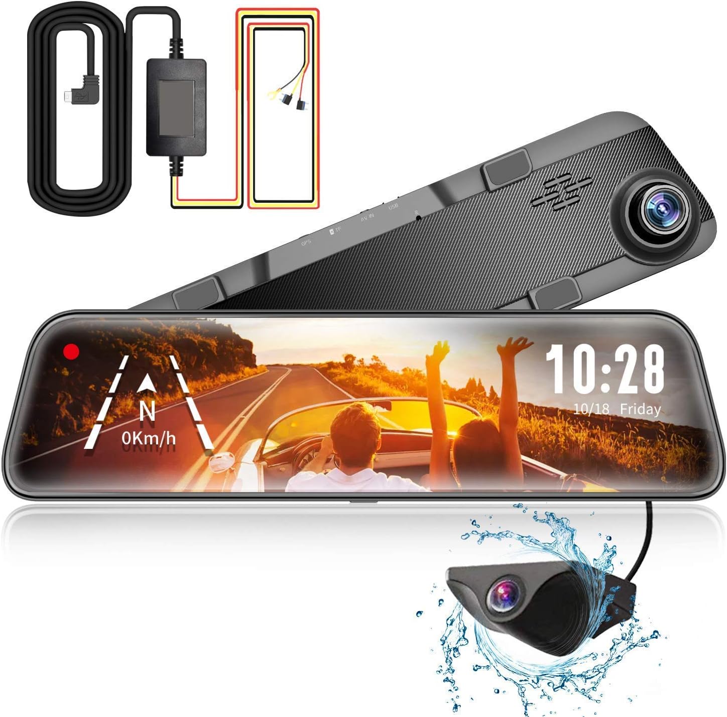 Amazon.com: WOLFBOX G840S Mirror Dash Cam for Trucks 24 Hour Parking