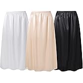 Coucoland Half Slips for Under Dresses - Black Womens Underskirt Half Slip Women Under Dress Shirt Skirt Extender