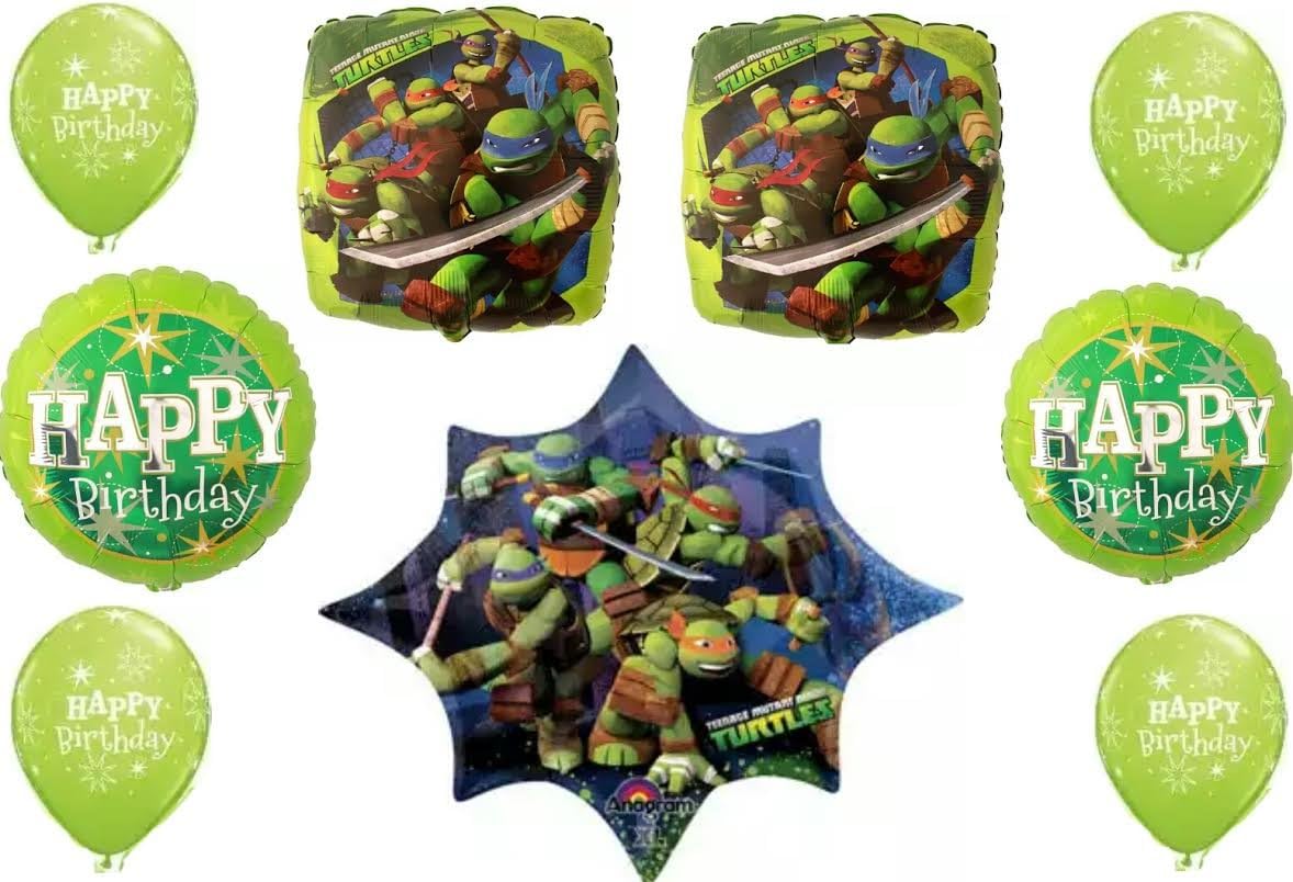 TMNT Teenage Mutant Ninja Turtles Happy Birthday Party Balloon Decoration Kit
