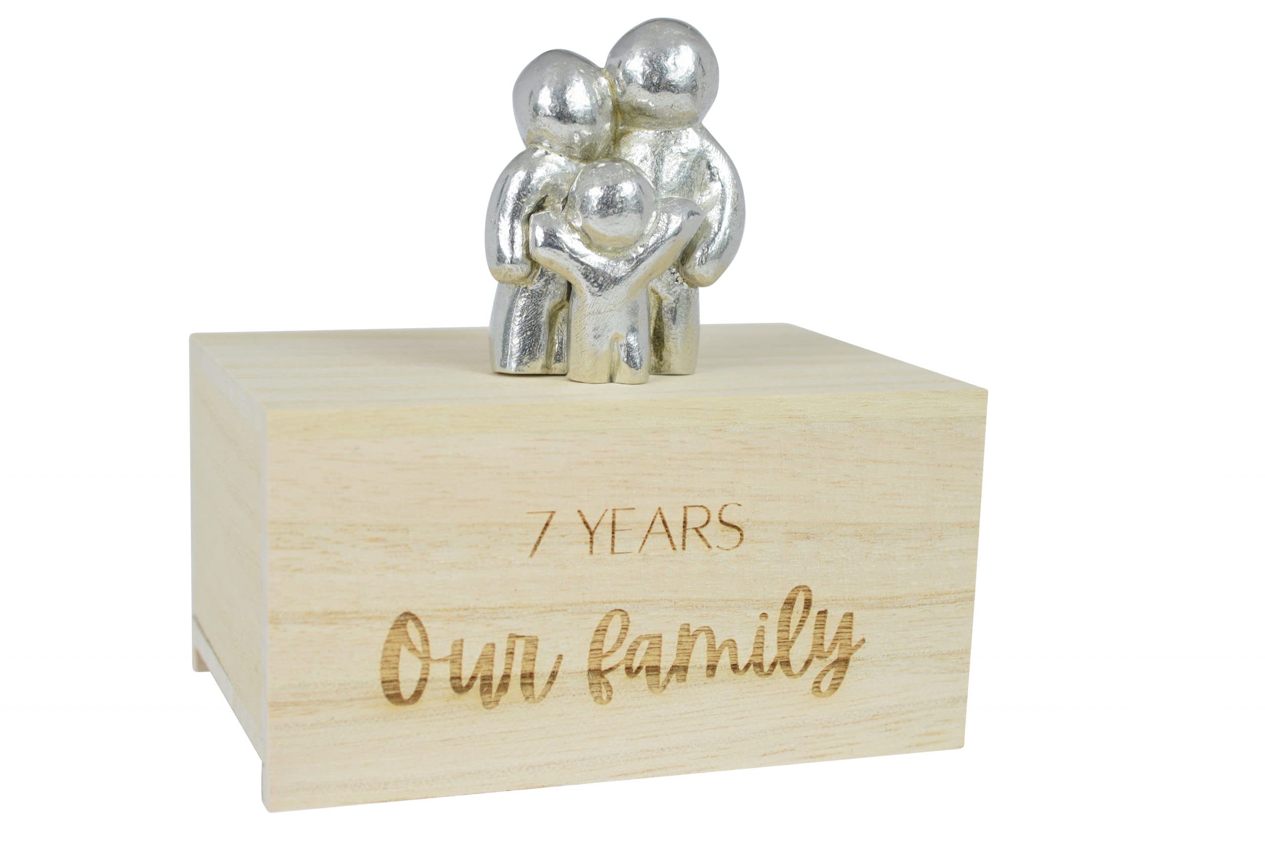 7 Year Anniversary Our Little Hugging Family Choose Amount of Children (1 Child)