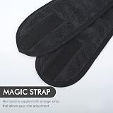 KinHwa 3 Pack Spa Facial Headband Microfibre Adjustable Hair Band Black view 4