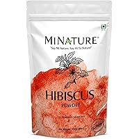 Mi Nature 100% Pure Hibiscus (Gudhal) Powder 227 (8oz) | 100% Natural (Sabdariffa) Powderfor Hair Care, Face Pack, & DIY