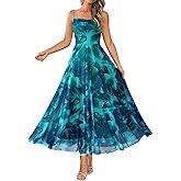 BTFBM Women Summer Floral Maxi Dresses Elegant Spaghetti Strap Dress Printed Party Dress Beach Long Dresses