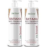 Batana Shampoo and Conditioner for Thinning Hair I Shampoo and Conditioner for Men & Women with Raw Organic Batana Oil for Growth I Shampoo and Conditioner Set for Hair Growth DR SEBI
