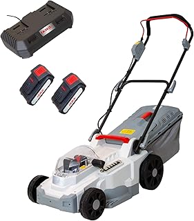 IKRA Akku Rasenmäher Mulchmäher ICM 2/2037 inkl. 2x Akku & Doppel-Schnellladegerät