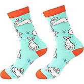 Jztfrie Easter Socks Funny Bunny Sock for Women Spring Novelty Socks Easter Decor Gifts for Women Men Adult