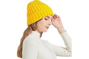 NPQQUAN Thick Warm Winter Knit Beanie Hat Skull Cap Beanies for Men Women