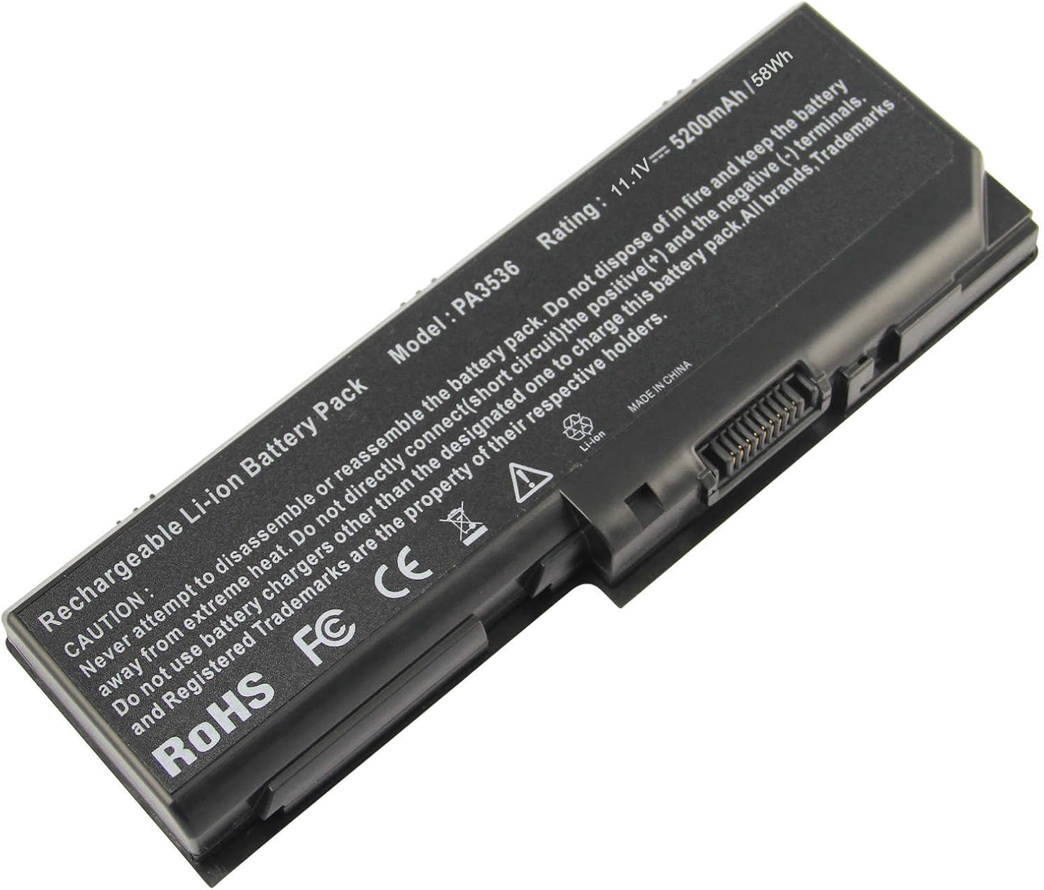 ARyee 5200mAh 11.1V PA3536U-1BRS Battery Laptop Battery for Toshiba PA3536U-1BRS PA3537U-1BAS PA3537U-1BRS PABAS100 PABAS101