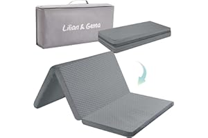 Lilian&Gema Pack and Play Mattress 38"x26"x1.5", Pack N Play Mattresses Pad for Play Pen and Playard, Premium Foam Playpen Mattress Topper with Washable Cover & Traveling Bag for Baby Toddler