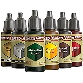 The Army Painter, Speedpaint 2.0 Sci-Fi Colours Bundle, 6 x 18 ml Acrylic Paints with Gold, Silver, Green, Yellow, Brown & Re