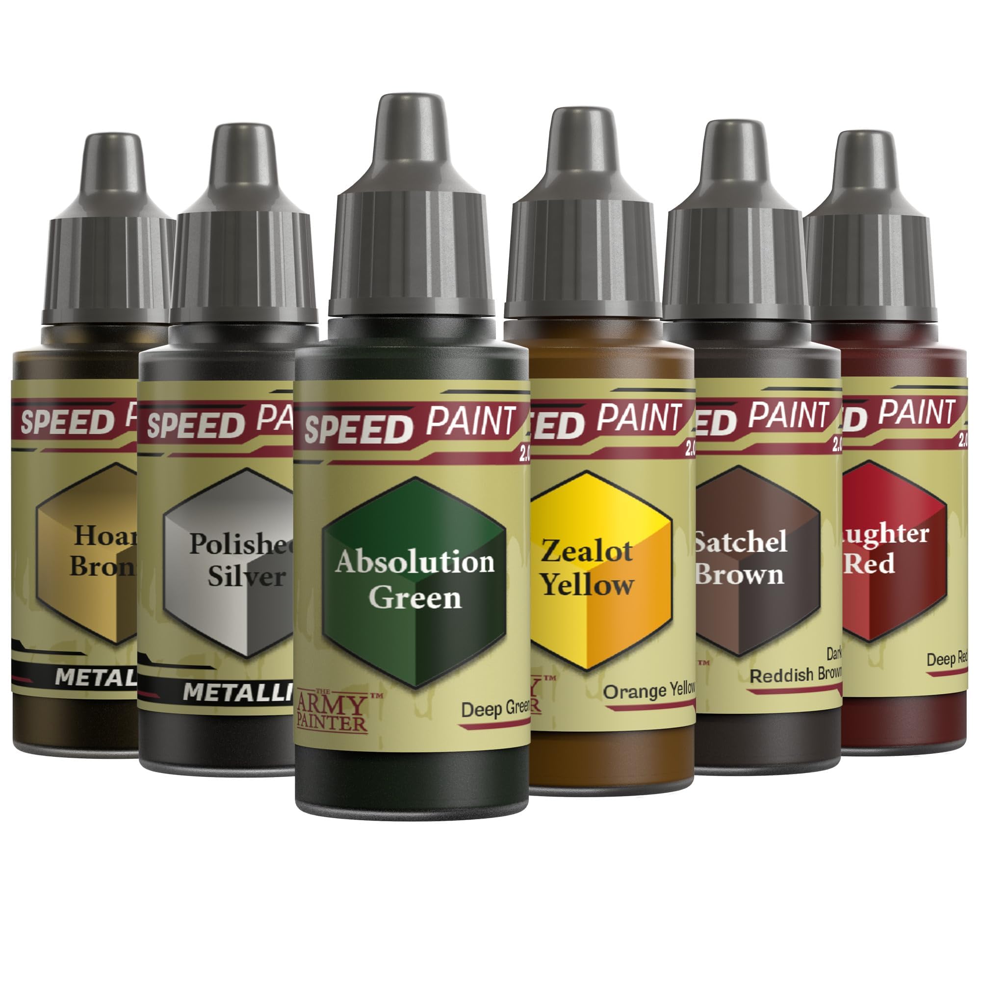 The Army Painter, Speedpaint 2.0 Sci-Fi Colours Bundle, 6 x 18 ml Acrylic Paints with Gold, Silver, Green, Yellow, Brown & Red - Miniature Paint for D&D & Warhammer Miniatures — image 1