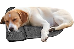 Ziqody Dog Pillows for Extra Large Dogs, Dog Neck Pillow for Head Support, Washable Dog Bolster Pillow Good for Cervical Vertebra Portable Dog Bed Pillows for Joint Relief Sleeping Improve