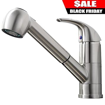 Comllen Best Commercial Stainless Steel Single Handle Pull Down ...