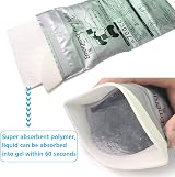 Alled Disposable Urine Bags 700ml 8 Pack Unisex Travel Camping Urinal Waste view 2