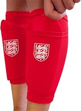Hy-Pro England FA Official Shin Pad with Sock Sleeve Junior Size