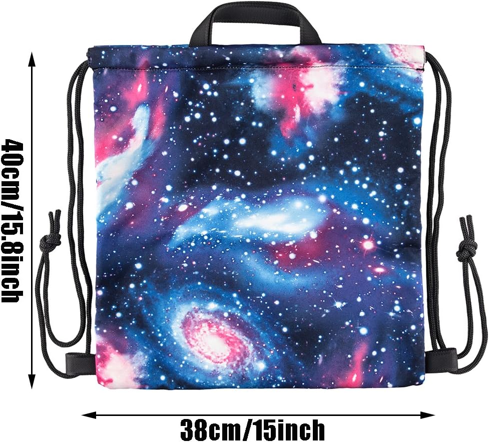 ManKn Unisex Drawstring Backpack Gymsack Gym Bag Rucksack for Adults and Children Sports Bag Kids School PE Bag Boys Girls Sack for Hiking Running Football Travel - Image 4