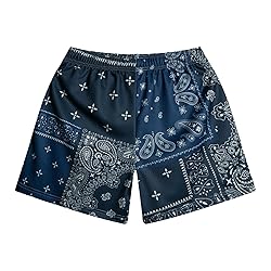DIOTSR Mens Paisley Graphic Basketball Shorts