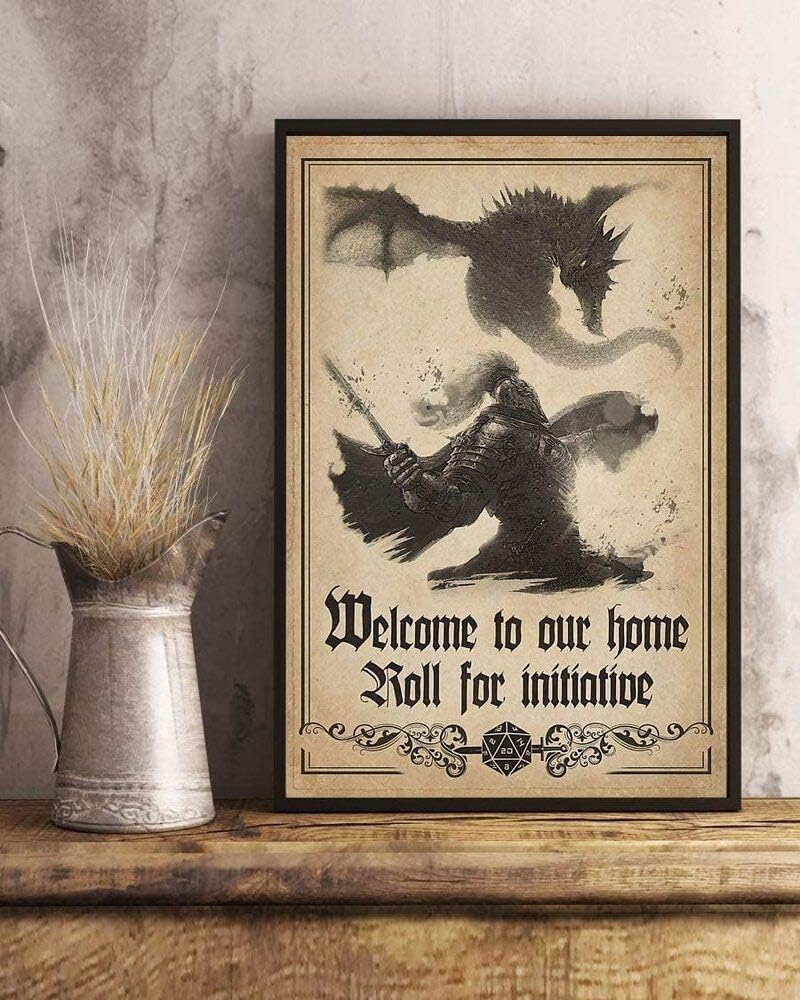 The Oracles- Welcome to Our Home Roll for Initiative Dungeons and Dragons D&d Game Poster No Framed (12