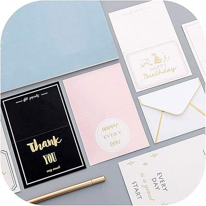 10pcs Fiore Creativo Europeo Pieghevole Inglese Biglietto Di Auguri Di Natale Cartolina Busta Lettera Set Di Carte Regalo Carta Messaggio Misto 6 9 9 3 Cm Amazon It Cancelleria E Prodotti Per Ufficio