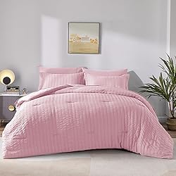 CozyLux Full/Queen Seersucker Comforter Set with