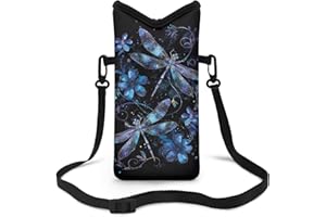 Txsniver Neoprene Phone Bag Adjustable Crossbody Strap Mobile Protection Case Hook and Loop Fastener Phone Bag, 4 X 8 Inch